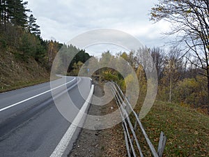 DN1A national road, Romania, near MÃÆneciu lake